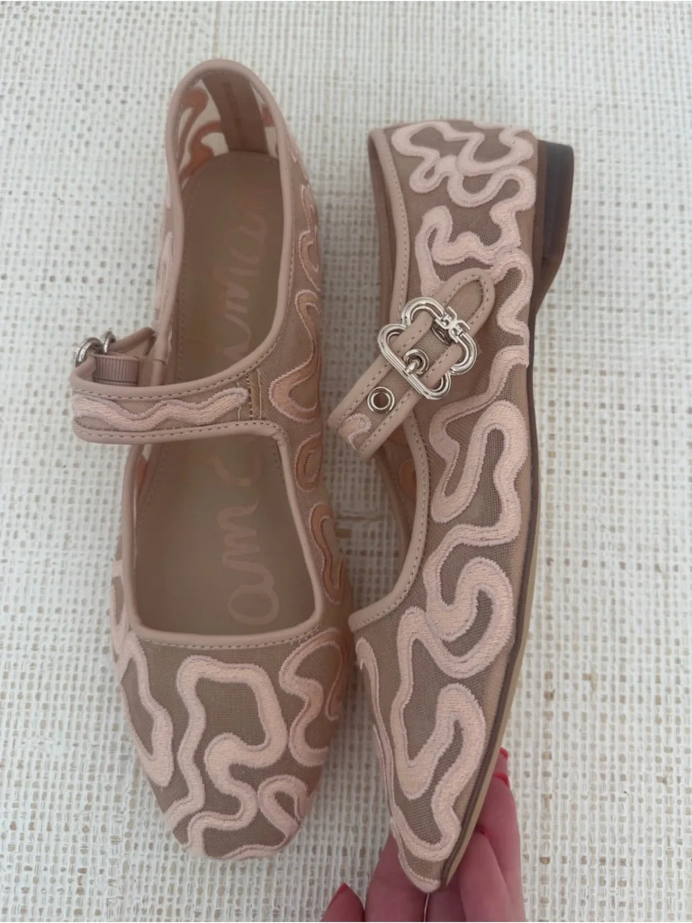 Sam Edelman Michaela Mesh Mary Jane Flats